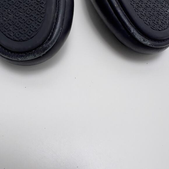 Tory Burch Minnie Travel Matte Black Leather Round Toe Ballet Flats Size 8 - Picture 9 of 10